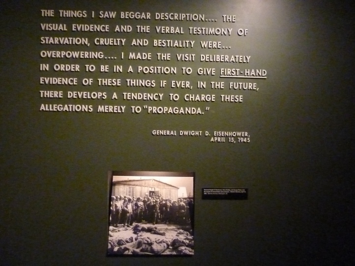United States Holocaust Memorial Museum - Dwight D Eisenhower personally visited and attests to the autrocities