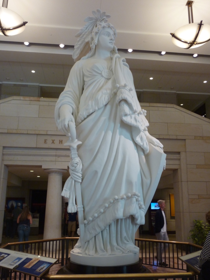 Life size copy of Freedom - who is on top of the Dome