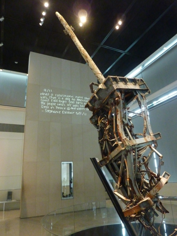 9/11 exhibition - Communications Antenna from on top of one of the Towers