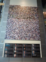 Photo wall of journalists killed doing their jobs