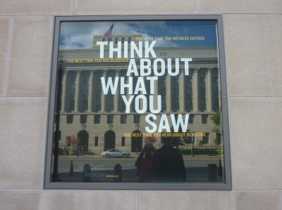 Outside the Holocaust Museum