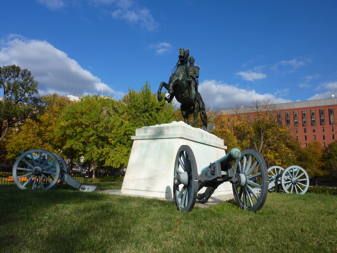 Andrew Jackson monument in La Fayette Park